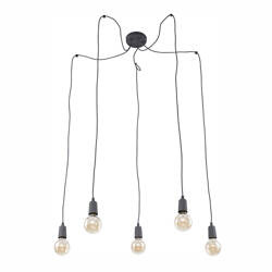 Lampa sufitowa QUALLE Gray 5xE27