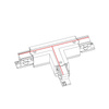 Nowodvorski Złączka biała CTLS POWER T CONNECTOR RIGHT2 T-R2