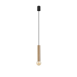 Nowodvorski Lampa wisząca czarna mosiądz BATON