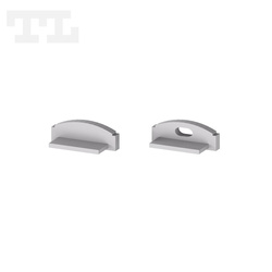 Komplet zaślepek bocznych szarych P4-3 do osłonki C1 (1 szt. z otworem, 1 szt bez otworu) (nr kat 7704305)