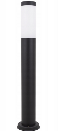 Słupek ogrodowy czarny okrągły 1xE27 lampa IP44 65cm