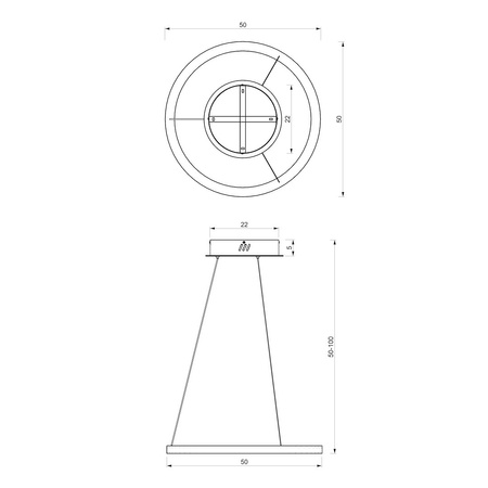 Lampa wisząca GALAXIA BLACK 26W LED