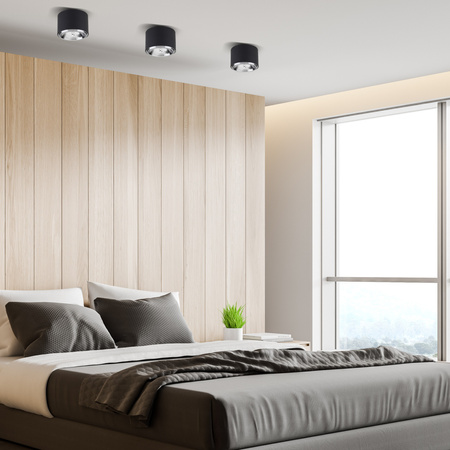 Lampa sufitowa MORIS BLACK 1xGU10