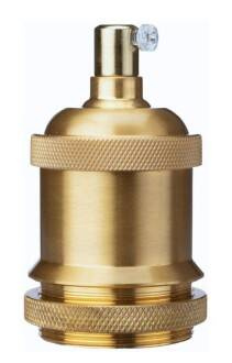 Oprawka dekoracyjna Vintage E27 metalowa złoto szczotkowane