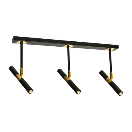 Lampa sufitowa MONZA BLACK / GOLD 3xG9 8W