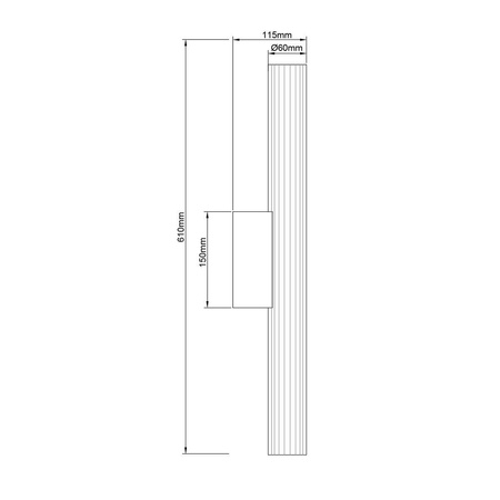 Kinkiet Linea LED CCT IP44 biały LP-0510/1W-61 WH