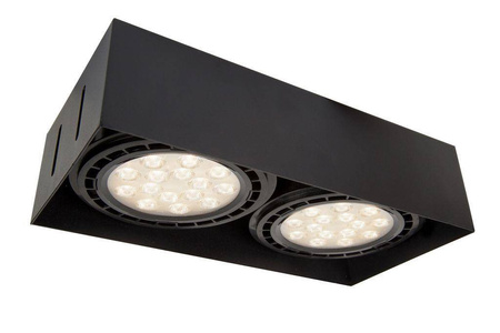 Oprawa OZZO p/t QBOX2 BL AR111 GU10 bezramkowa czarna