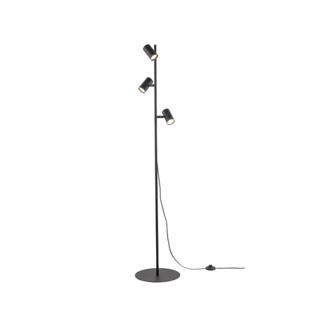  Lampa podłogowa TOP 3xGU10 Czarna