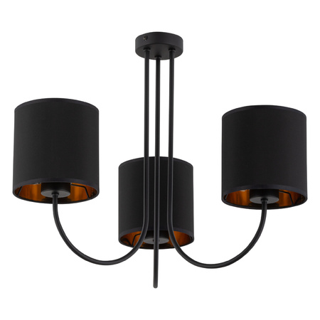 Lampa sufitowa TORENS Black 3xE27