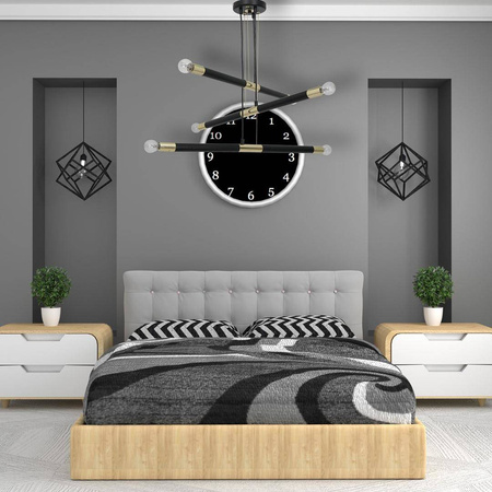 Lampa wisząca BASTONE BLACK / GOLD 6xE14