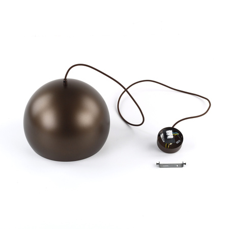 Lampa wisząca ZOE Brown 1xE27 M