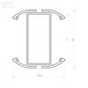 LED P23-8 Profil 2000 mm anod (nr kat 8623802)