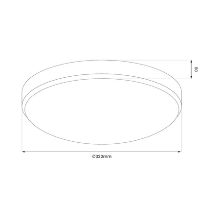 Plafon MAYA GOLD 15W LED Ø330 mm
