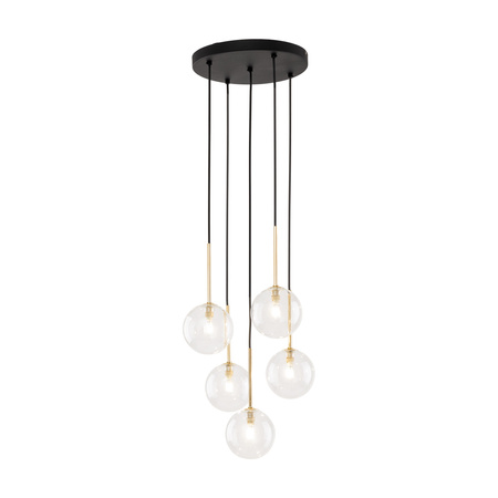 Lampa wisząca NILOS Black/Gold 5xG9