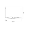 Lampa wisząca TWISTER 56W LED