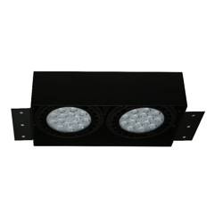 Oprawa OZZO p/t QBOX2 BL AR111 GU10 bezramkowa czarna