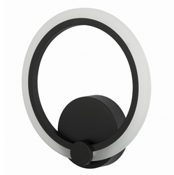 Nowoczesny kinkiet Lumino czarny okrąg modern LED 16W 4000K