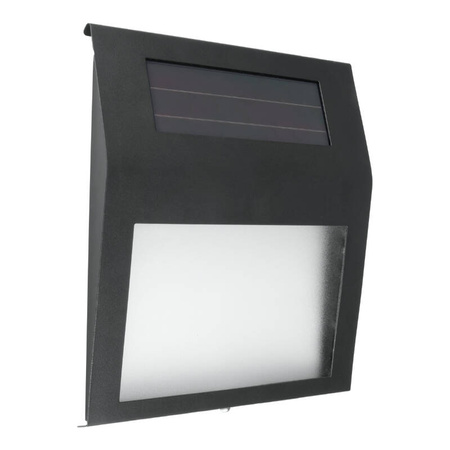 Lampa solarna z numerem budynku IP44 czarna
