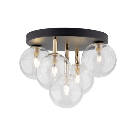 Lampa sufitowa NILOS Black/Gold 5xG9