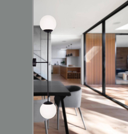 Podwójny dekoracyjny kinkiet na dwie żarówki K-4927 z serii SAVOY