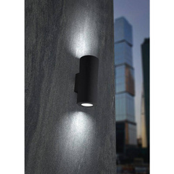 Kinkiet ogrodowy FRANCA 90-2L czarny Y GU10 LED 2x3,5W 4000K