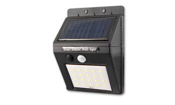 Kinkiet solarny LED z czujnikiem ruchu i czujnikiem zmierzchu + 2,5m kabel 6500k