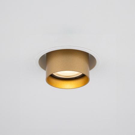 Regulowana lampa podtynkowa MONO SLIDE GU10 biały/złoty Nowodvorski 10798