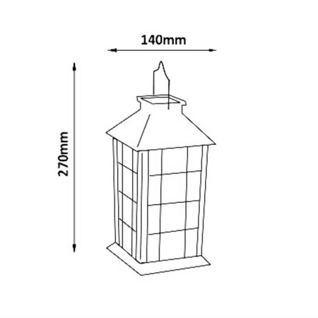 Lampa solarna Led LATARENKA Biała 27cm
