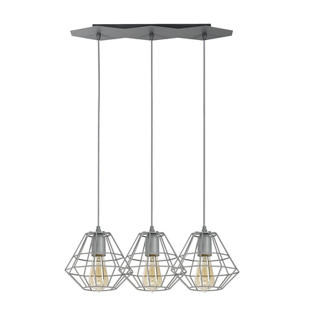 Lampa wisząca DIAMOND Gray 3xE27