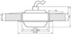 Oprawa stropowa ruchoma złota MR16 RM-02 2233128