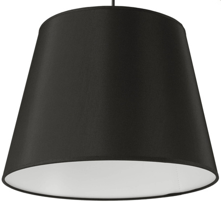 Lampa wisząca z abażurem Czarny duży stożek