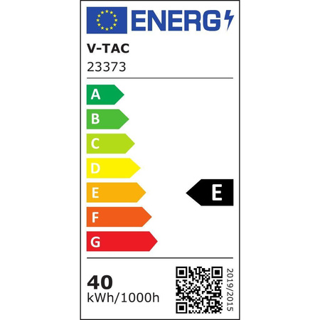 Oprawa Zwieszana V-TAC LED 40W Czarna 60x122cm VT-7983 2700-6500K 4800lm