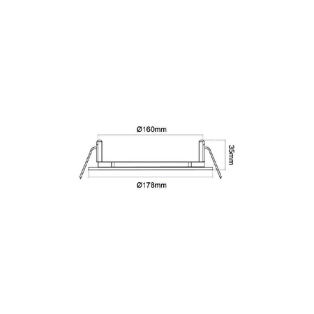 Oczko sufitowe okrągłe Vito białe dla AR111