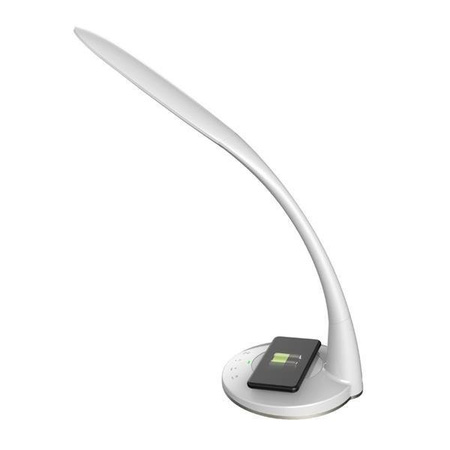 Lampka biurkowa LED biała18W wbudowana ładowarka