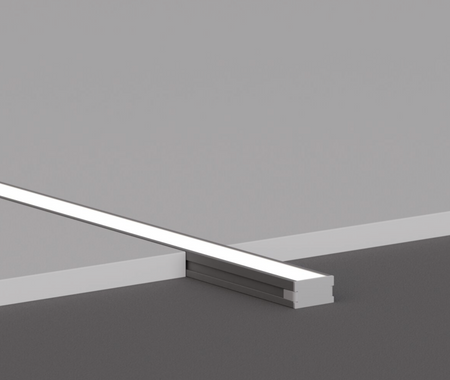 Profil hermetyczny HR-SLIM, anodowany, srebrny, 2005 mm