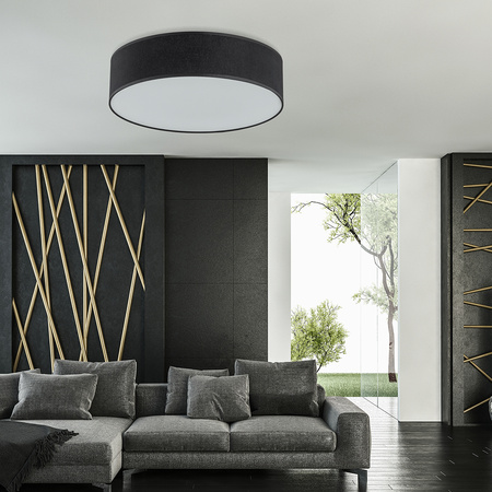 Lampa sufitowa RONDO Black 4xE27 500