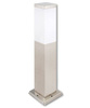 Lampa ogrodowa 1xE27 Havana stojąca 45cm srebrna