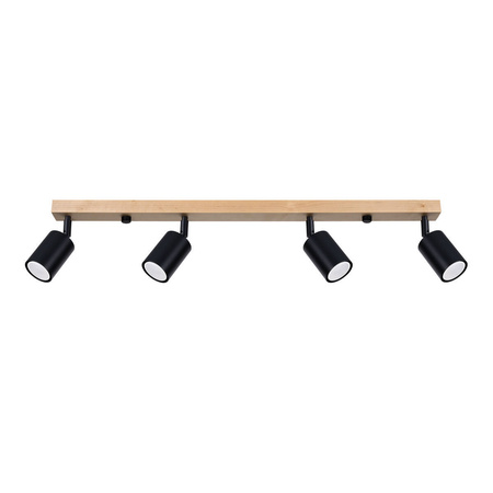 Lampa sufitowa VERDO 4 czarny