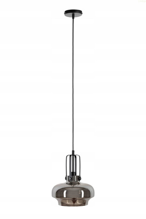 Lampa wisząca szklana szara lustrzana Asana 1xE27