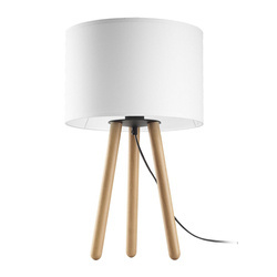 Lampka nocna TOKYO WHITE E27 Sosna