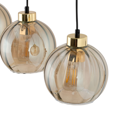 Lampa wisząca DEVI Amber 3xE27 listwa 