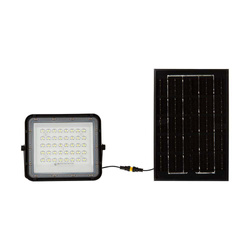 Projektor LED Solarny V-TAC 6W Pilot, AUTO, Timer, IP65 Czarny VT-40W 6400K 400lm