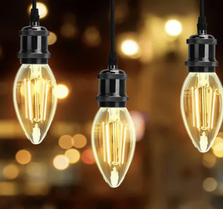 Żarówka Led filament dekoracyjna E27 C35 8W świeczka ciepła 2700K