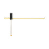 Kinkiet ścienny led Como 12W 2x60cm złoty