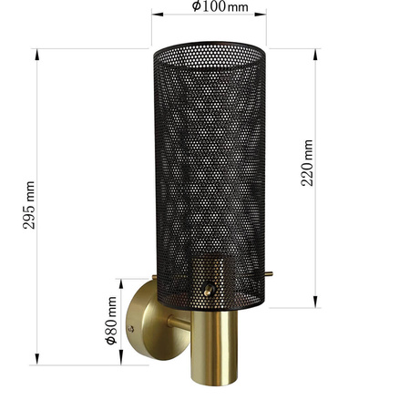 Light prestige Tirana kinkiet czarny LP-945/1W BK