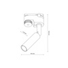 Tk Lighting TRACER LAGOS BLACK 1xG9
