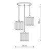 Galactico 3 talerz lampa wisząca LP-2383/3P
