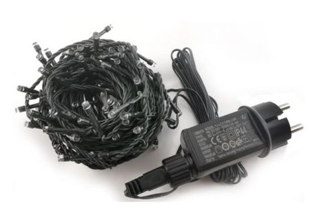 Lampki choinkowe Białe LED z programatorem K100 IP44 