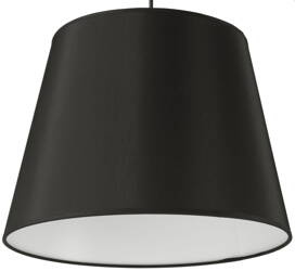 Lampa wisząca z abażurem Czarny duży stożek