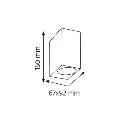 Kinkiet OZZO FLAVIO SQUARE 2A IP44 2xGU10 biały